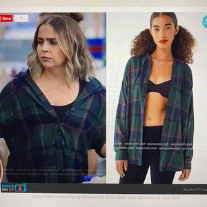 Gently worn BDG DARCY PLAID FLANNEL GREEN size small